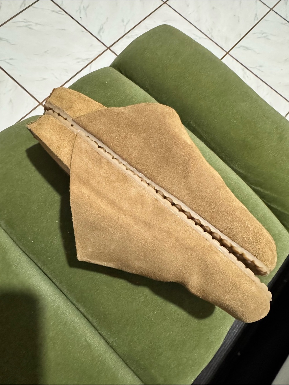 CHILLI Brown Suede Slip-On Mules - Picture 4 of 5